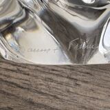 Crystal design catchall signed Daum France