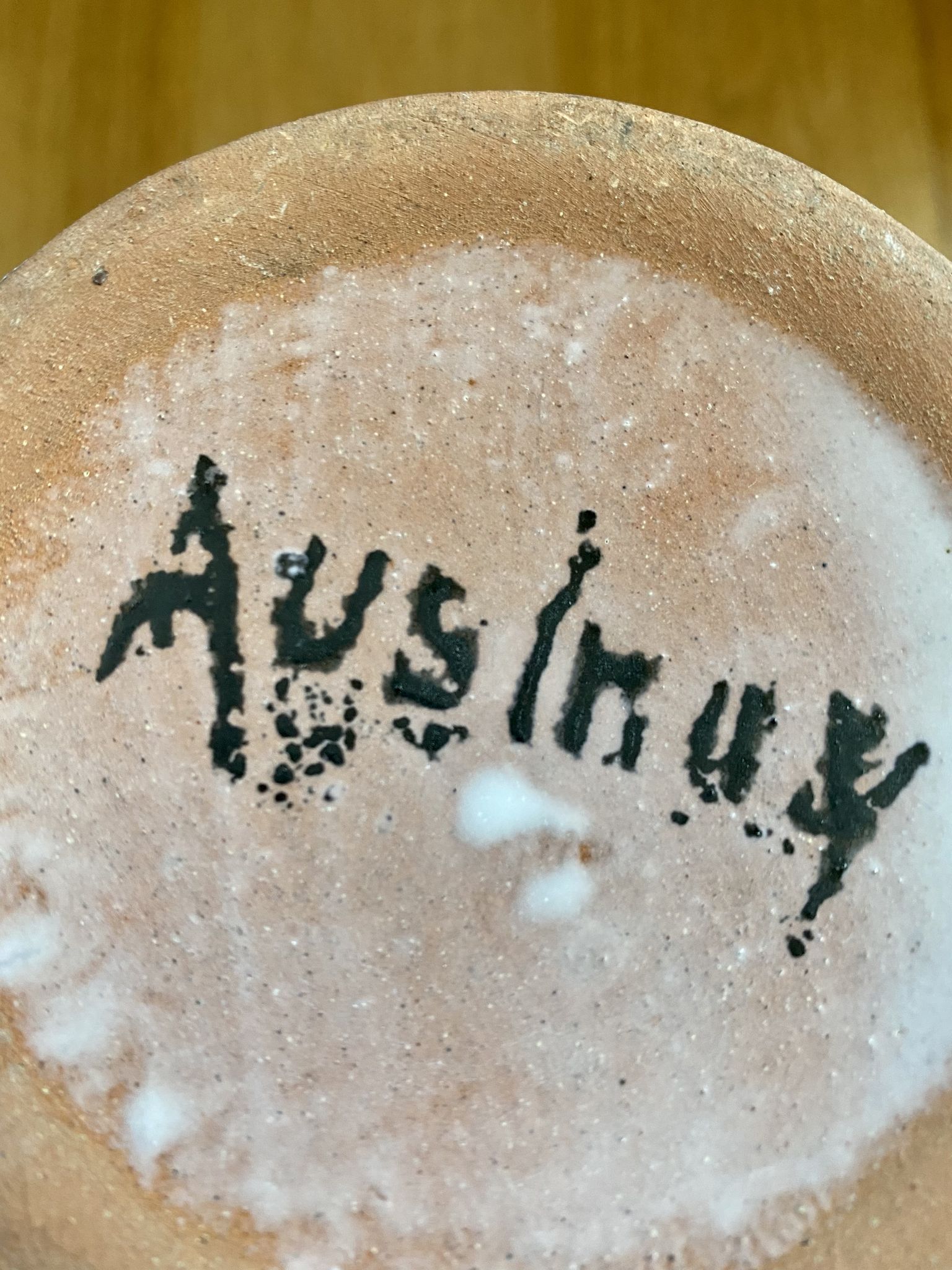 Ceramic pitcher Jean Austruy gray black and white