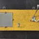 Formica coat rack with mirror, 50s-60s