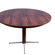 Table à manger Jorge Zalszupin ronde extensible palissandre jacaranda 1960