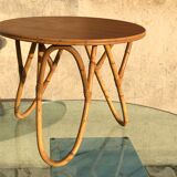 Vintage rattan coffee table