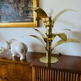 Lampe de sol table en laiton de palmier Bottega Gadda Italie, 1960
