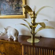 Palm tree brass floor/table lamp, Bottega Gadda Italy, 1960