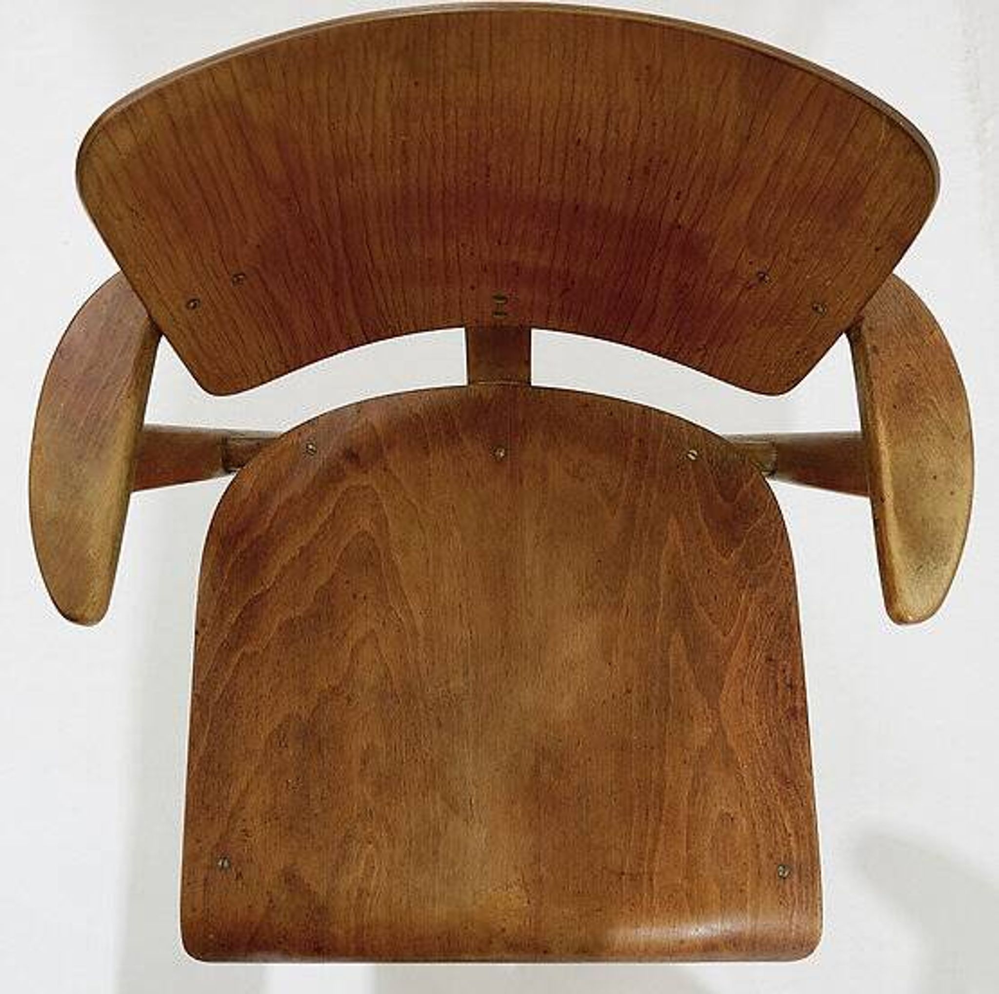 Pair of Mid-century plywood beech chairs - Ilmari Tapiovaara style plywood Chairs