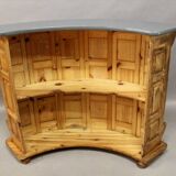 Vintage bar counter with 3 stools