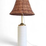 Midcentury Ceramic and Brass Table Lamp by Carstens Tönnieshof, 1960s