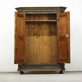 Painted Folk Art Bridal Cupboard
