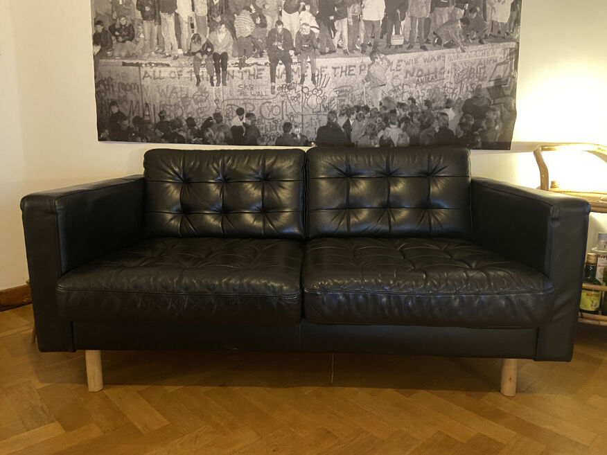 Canapé Ikea cuir vintage | Selency