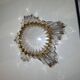 Free-form crystal bowl with fine gold gilding – Vintage 1950s/1960s