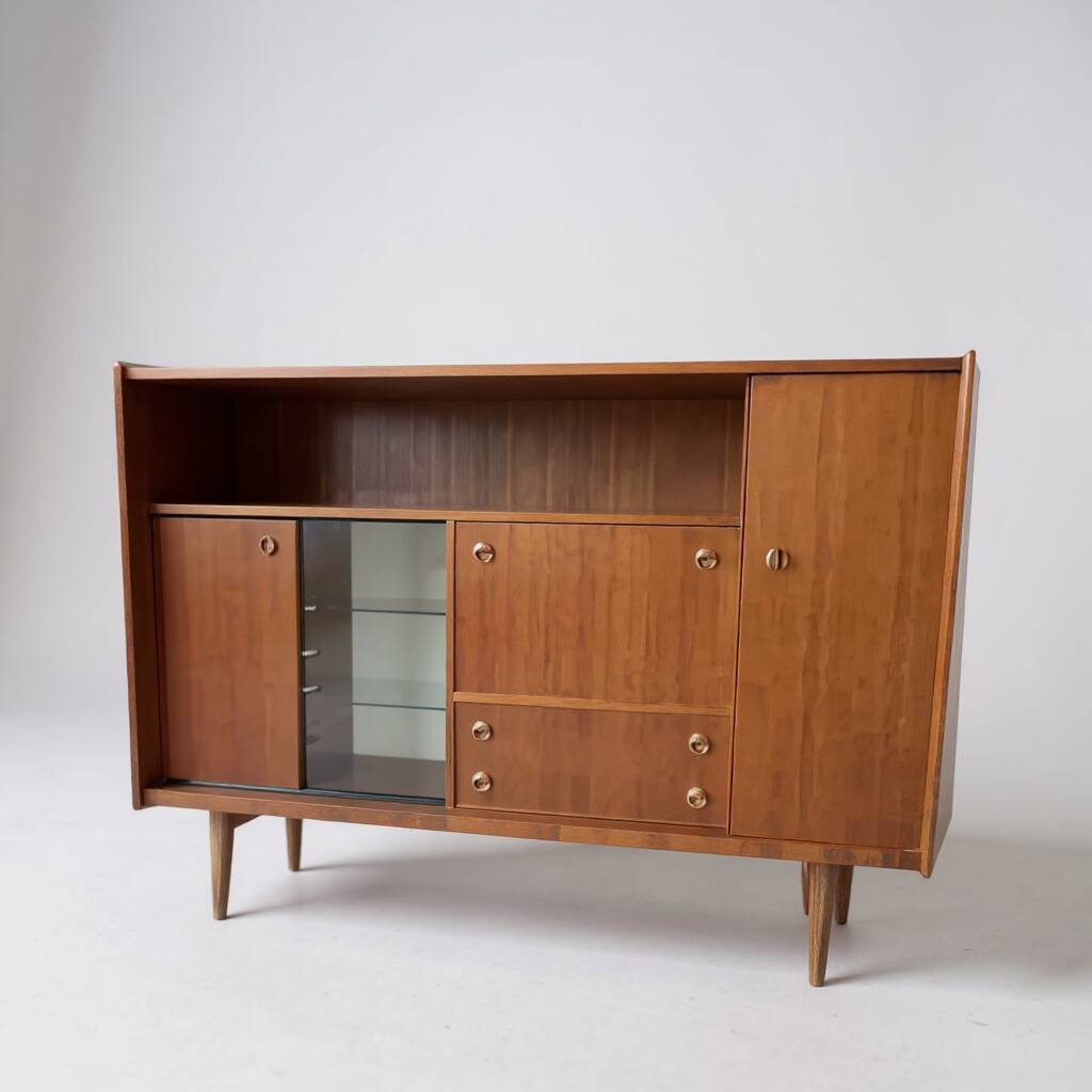 Scandinavian bar cabinet Kofod Larsen LB 1960 teak