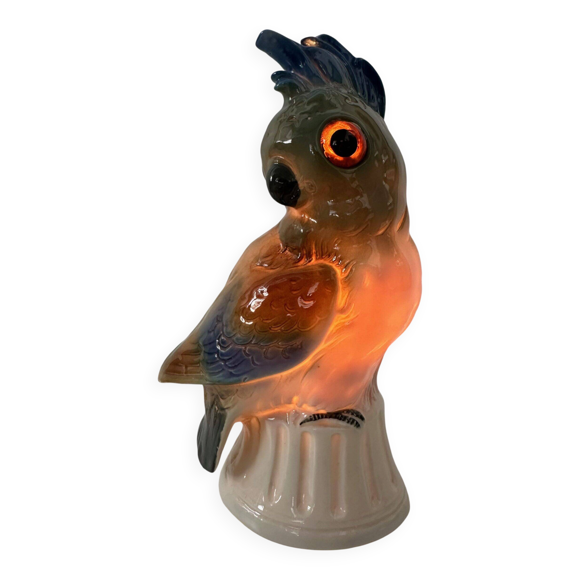 Art deco (perfume) lamp – parrot