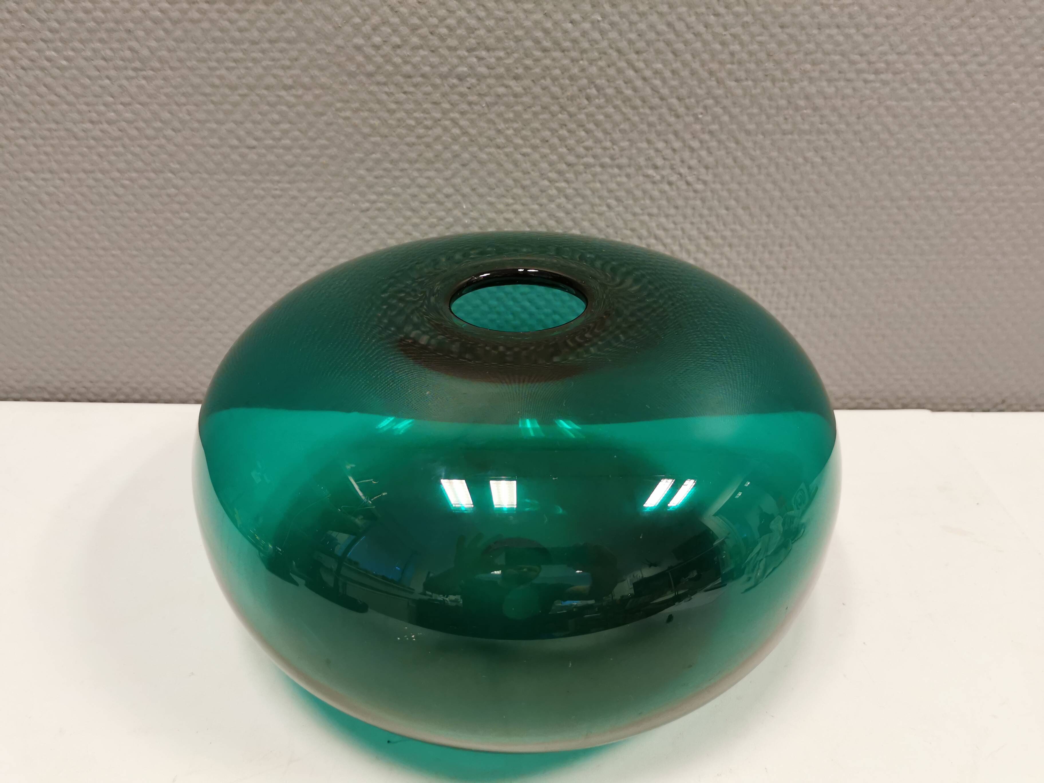 Vintage emerald green vase from Swedish Ikea 1990s.