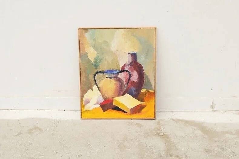 Painting on canvas by Roger Vieille 1982