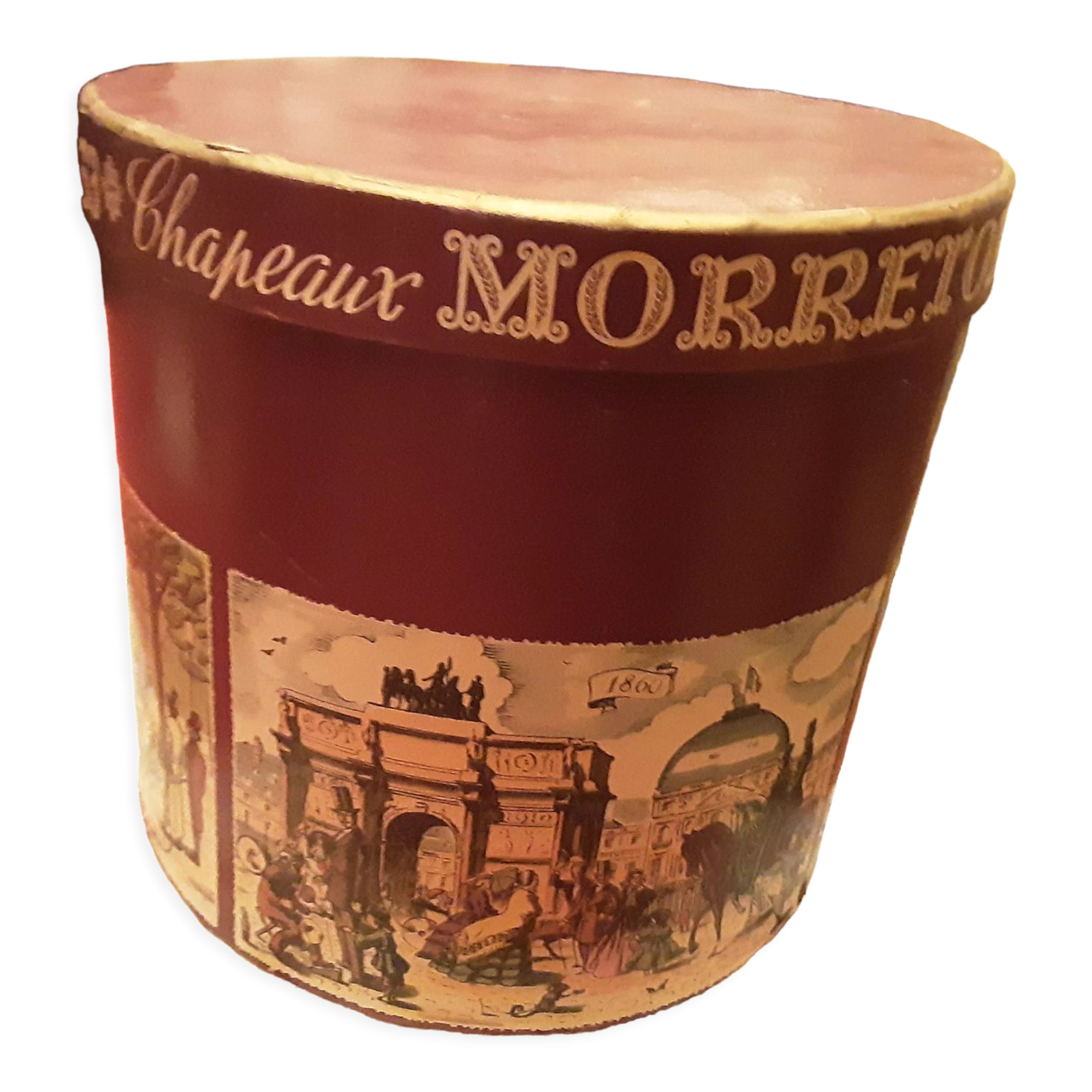 Hat box advertising hat morreton hats illustrations a. carlut