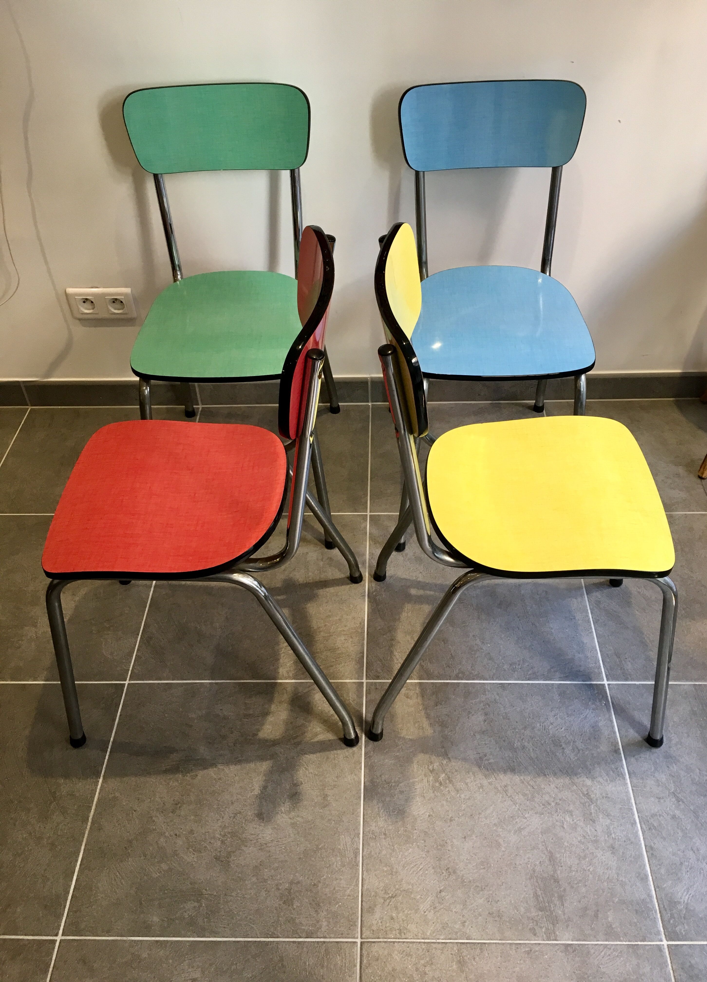 Vintage formica chairs