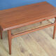 Restored Danish Teak Retro Trioh Draw Leaf Coffee Table