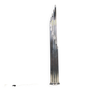 Lampe de sol en chrome - italienne 1970