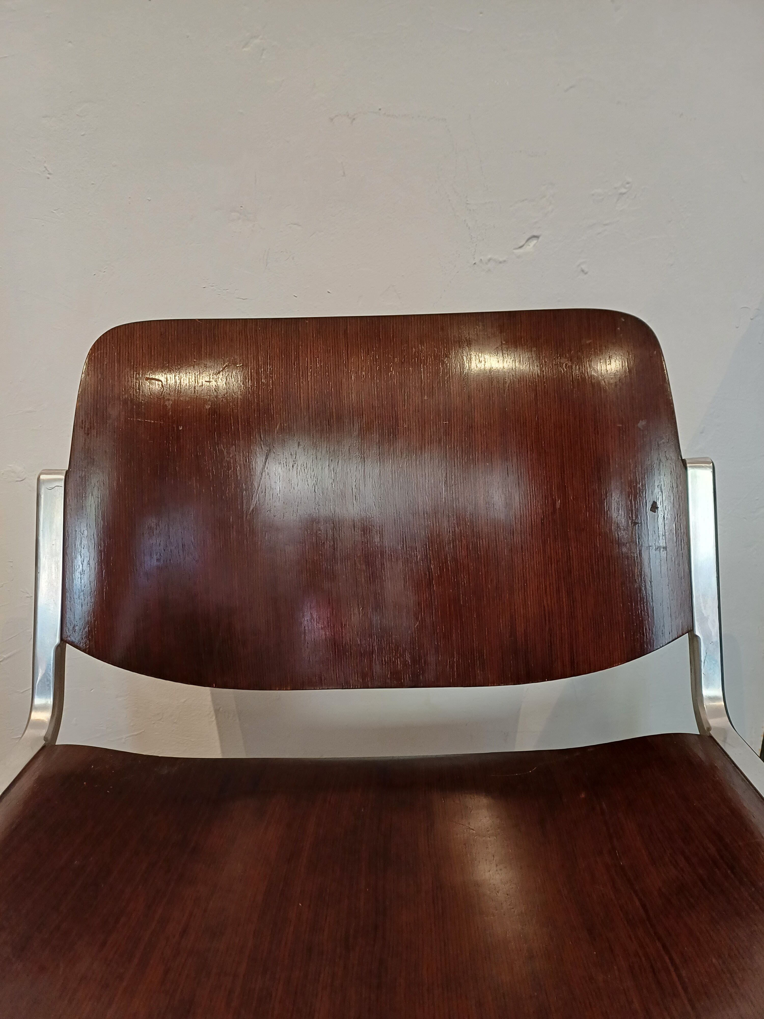 Set of 2 office chairs DSC 106 design Piretti for Castelli, 1965