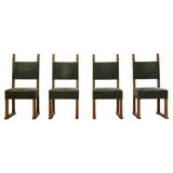 Vintage 1950s signature, solid oak dining throne chairs, Danish craftsmanship