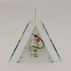 Pair of Postmodern Memphis Metal and Lucite Diamond Sconces Circa 1980