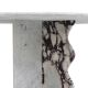 Contemporary Calacatta and Carrara Marble Round Table Designed by L.A. Stud