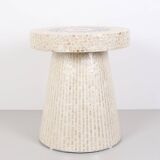 Table basse en mosaïque de perles de style champignon