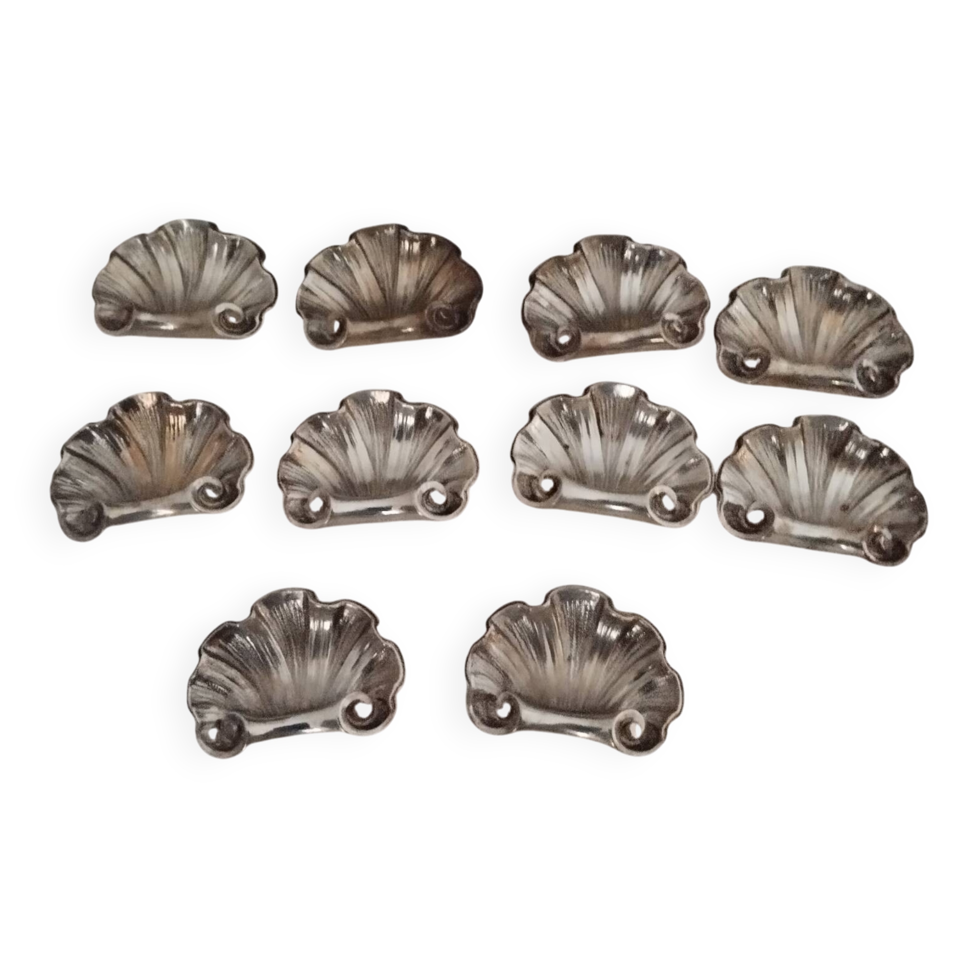 10 Christofle silver-plated knife rests