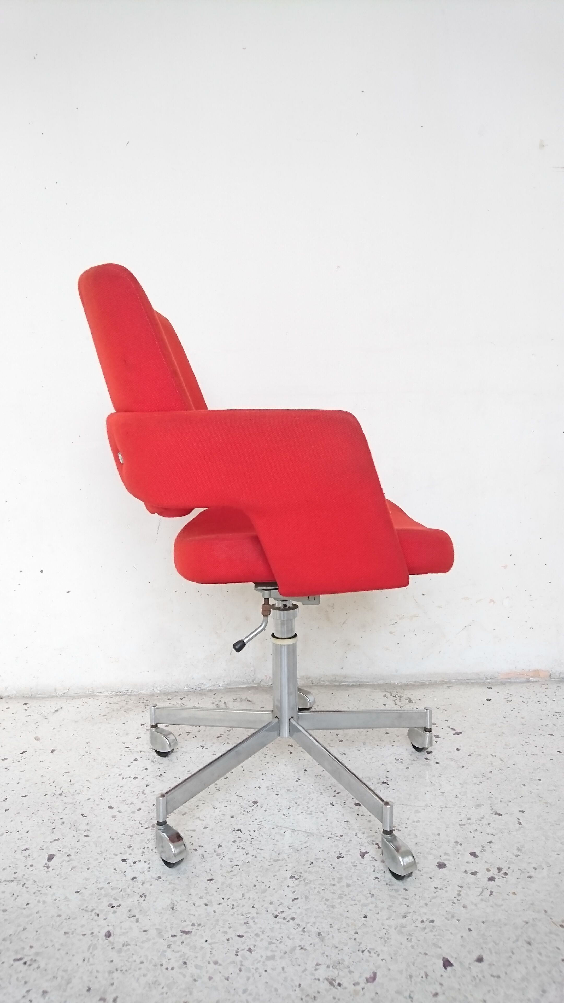 Red office armchair