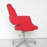 Red office armchair