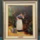 Painting "Girl with flowers".
