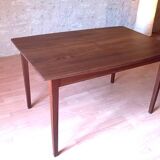Scandinavian extendable teak dining table from the 1960s