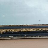 Napoleon III period mirror in wood and stucco