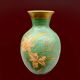 Vintage cloisonné enameled brass vase - 17 cm