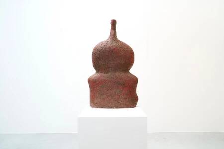 Yves Rhayé, XL Biomorphic Terracotta Sculpture