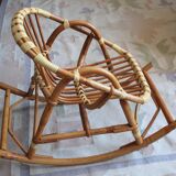 Child rattan rocking chair