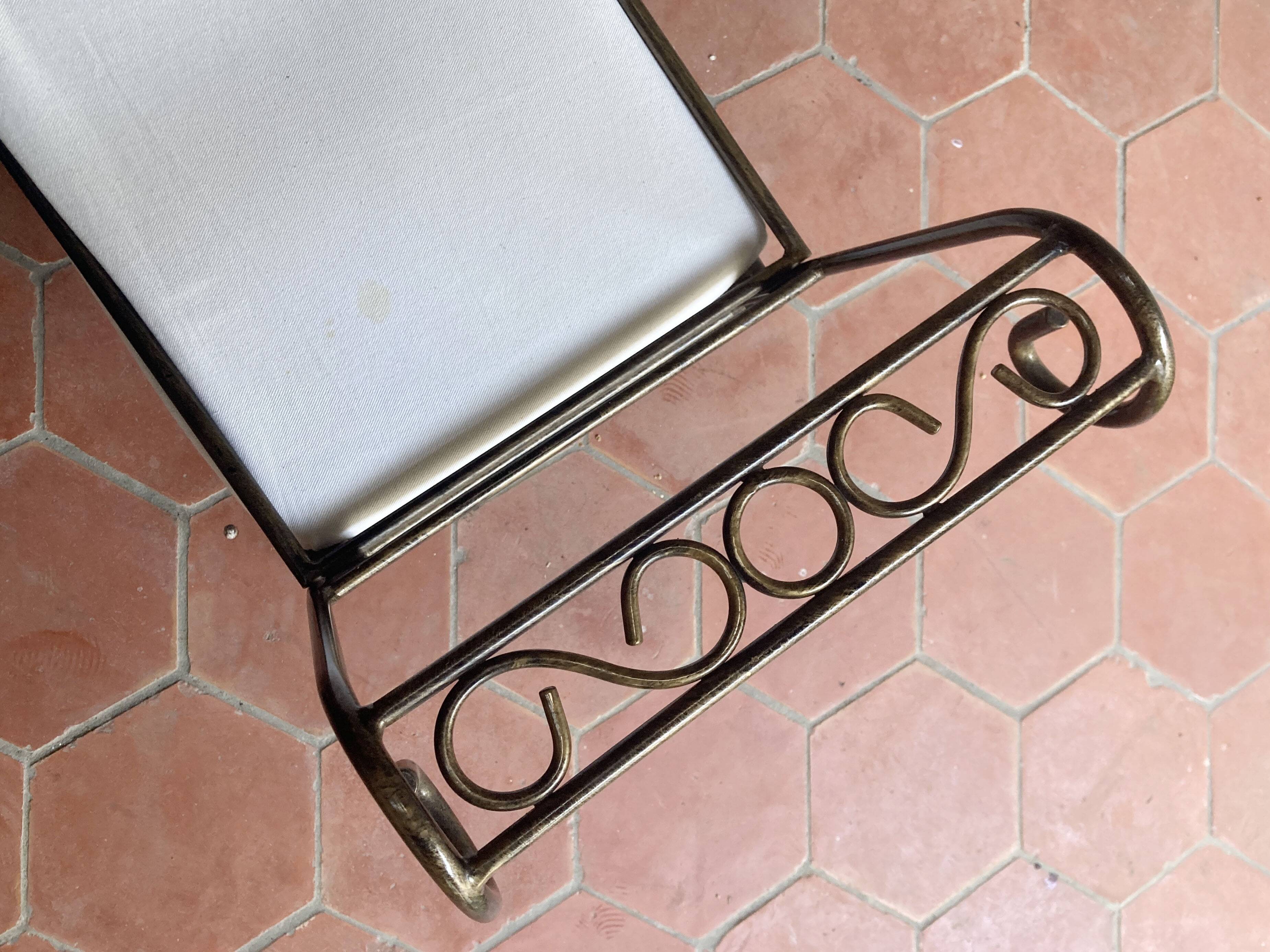 Wrought iron bench