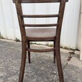 Set of 40 old beech bistro chairs