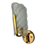Appliques "feuille" de Carl Fagerlund, verre de Murano, Allemagne, 1970