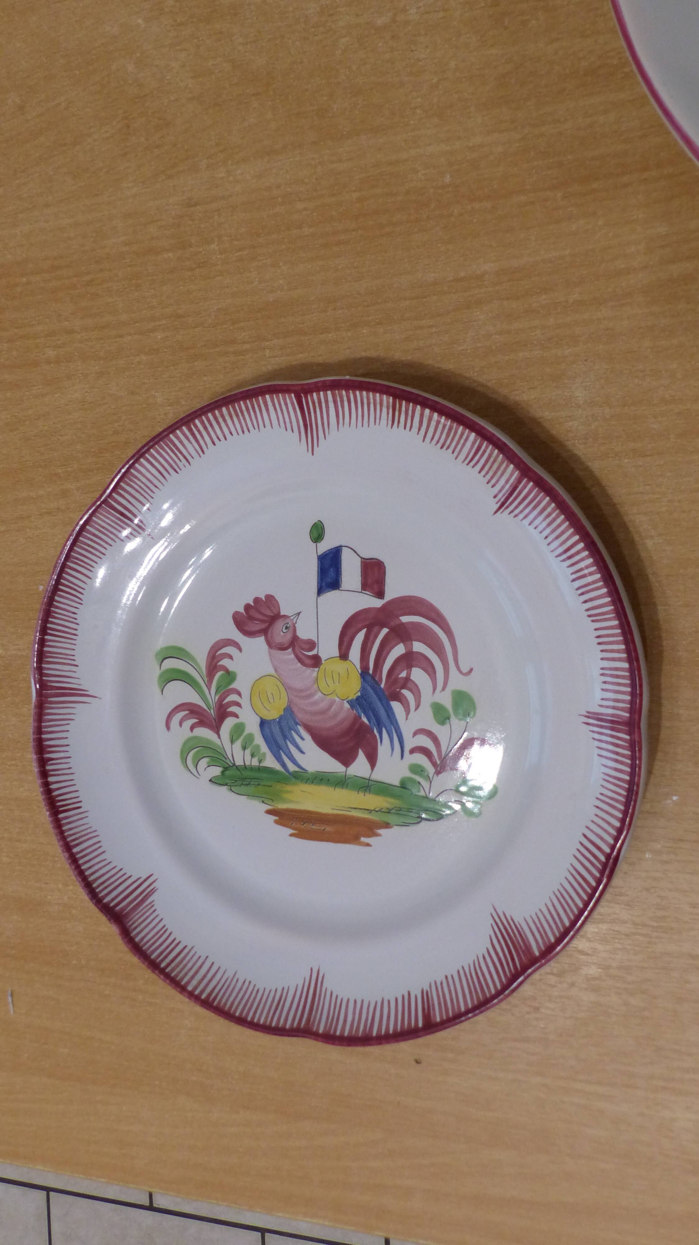 Strasbourg earthenware plate