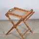 Folding wooden chair imitation bamboo