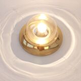 Smoked glass wall lamp