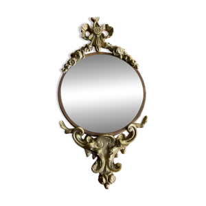 Ancien Petit miroir bronze - xiv