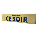 Loto advertising plaque from the 90s