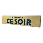 Plaque publicitaire loto années 90