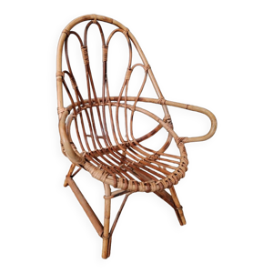 Fauteuil enfant en osier