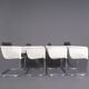 Chaises cantilever blanches Tecta D43, années 1980, lot de 4