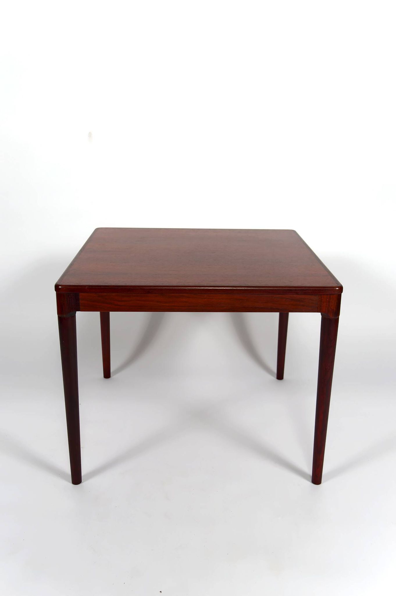 Scandinavian coffee table in exotic wood, around 1960.