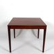 Scandinavian coffee table in exotic wood, around 1960.