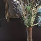 Paire de vases en noyer