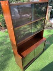 Mahogany glass shelf